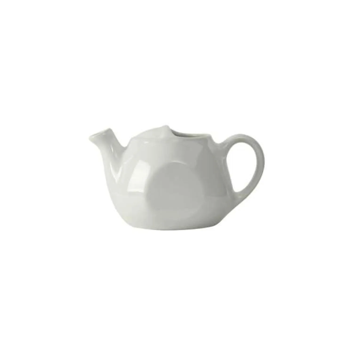 Tuxton China BWT-1601 Tea Pot, 16 oz., 3-3/4"H, Without Lid, Microwave and Dishwasher Safe, Oven Proof, Fully Vitrified, Ceramic, TuxCare, DuraTux, White, Pack of 12