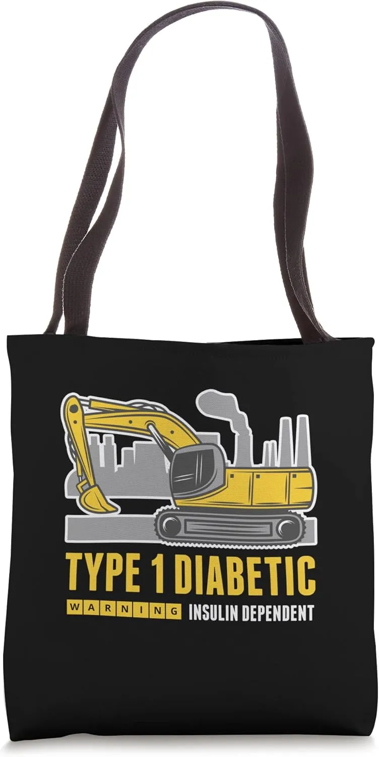 Type 1 Diabetic Awareness Truck - T1D Insulin Dependent Tote Bag