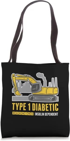 Type 1 Diabetic Awareness Truck - T1D Insulin Dependent Tote Bag