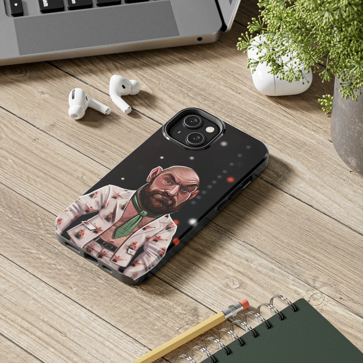 Tyson Fury Tough iPhone 14 Case - Press Conference Suit Edition