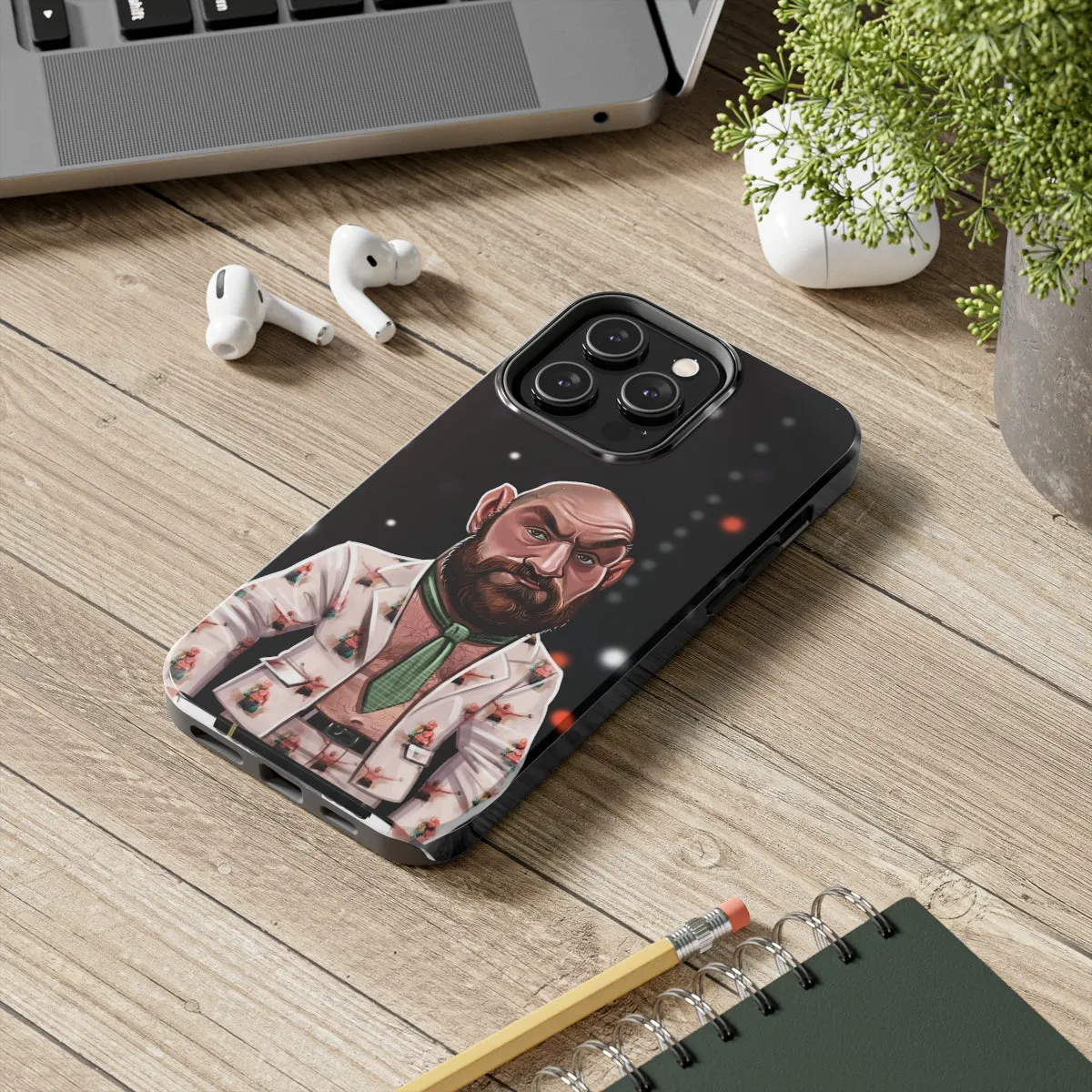 Tyson Fury Tough iPhone 14 Case - Press Conference Suit Edition