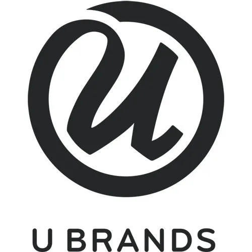 U Brands Magnetic Card Holders, 6 X 1, Black, 10/pack