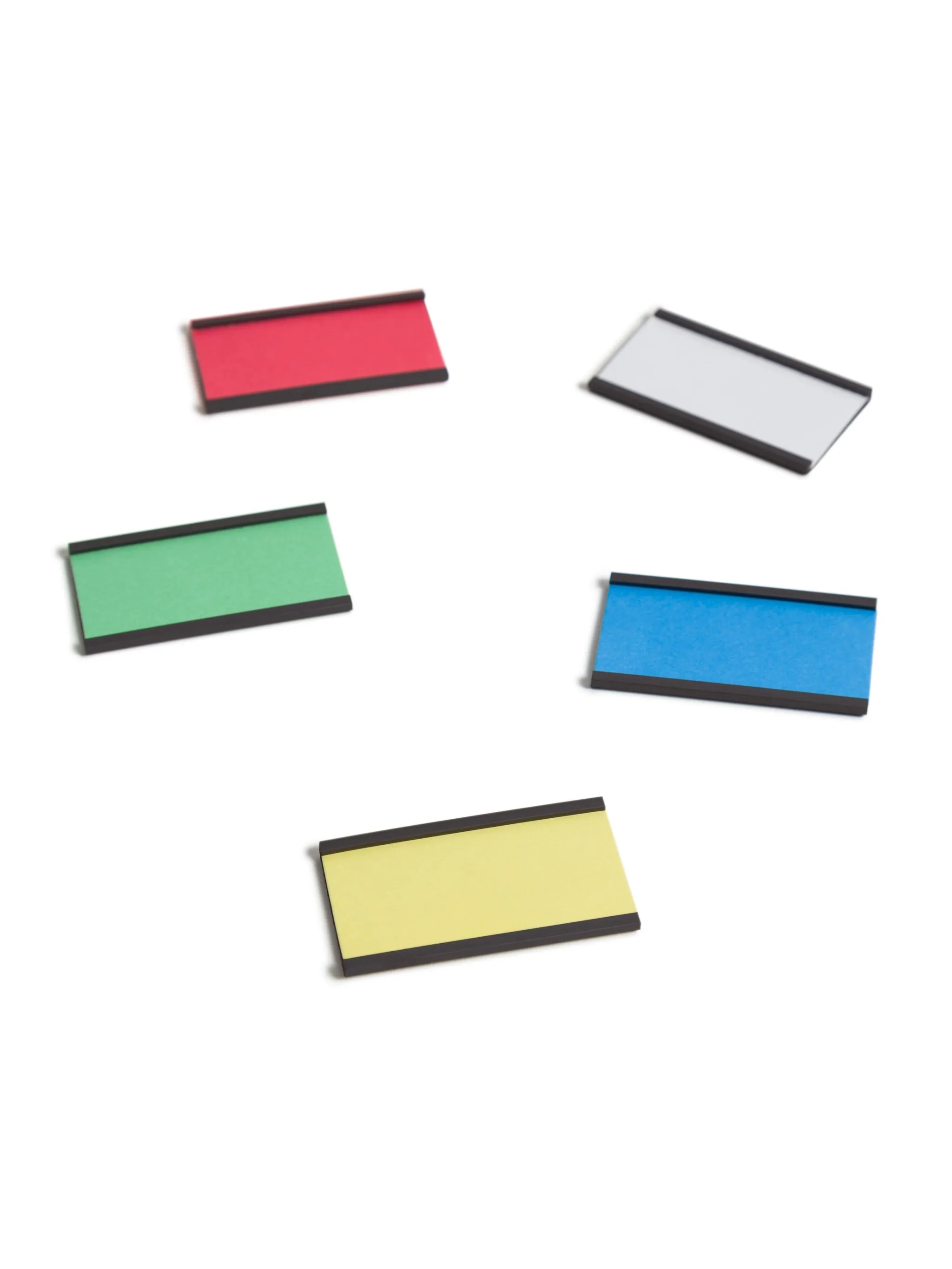U Brands Magnetic Card Holders, Black, 25 CT