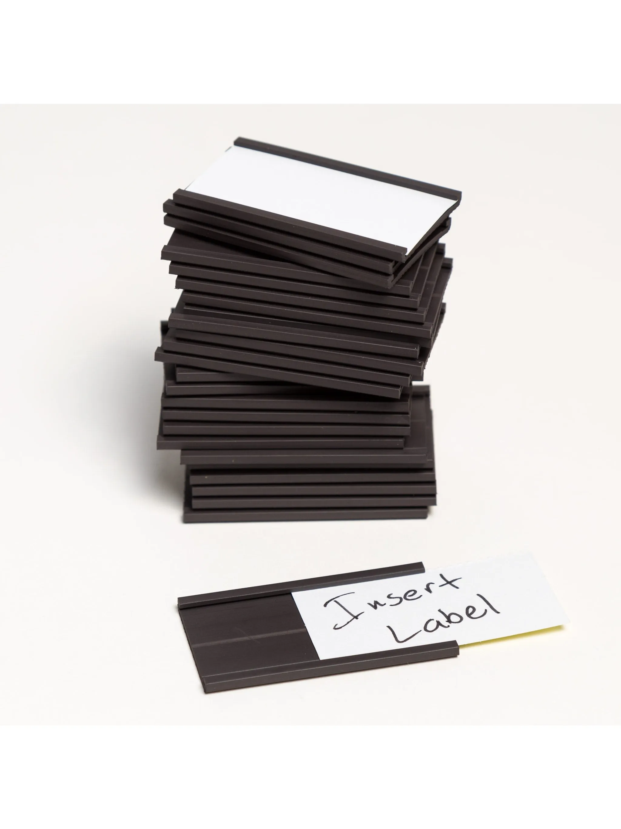 U Brands Magnetic Card Holders, Black, 25 CT
