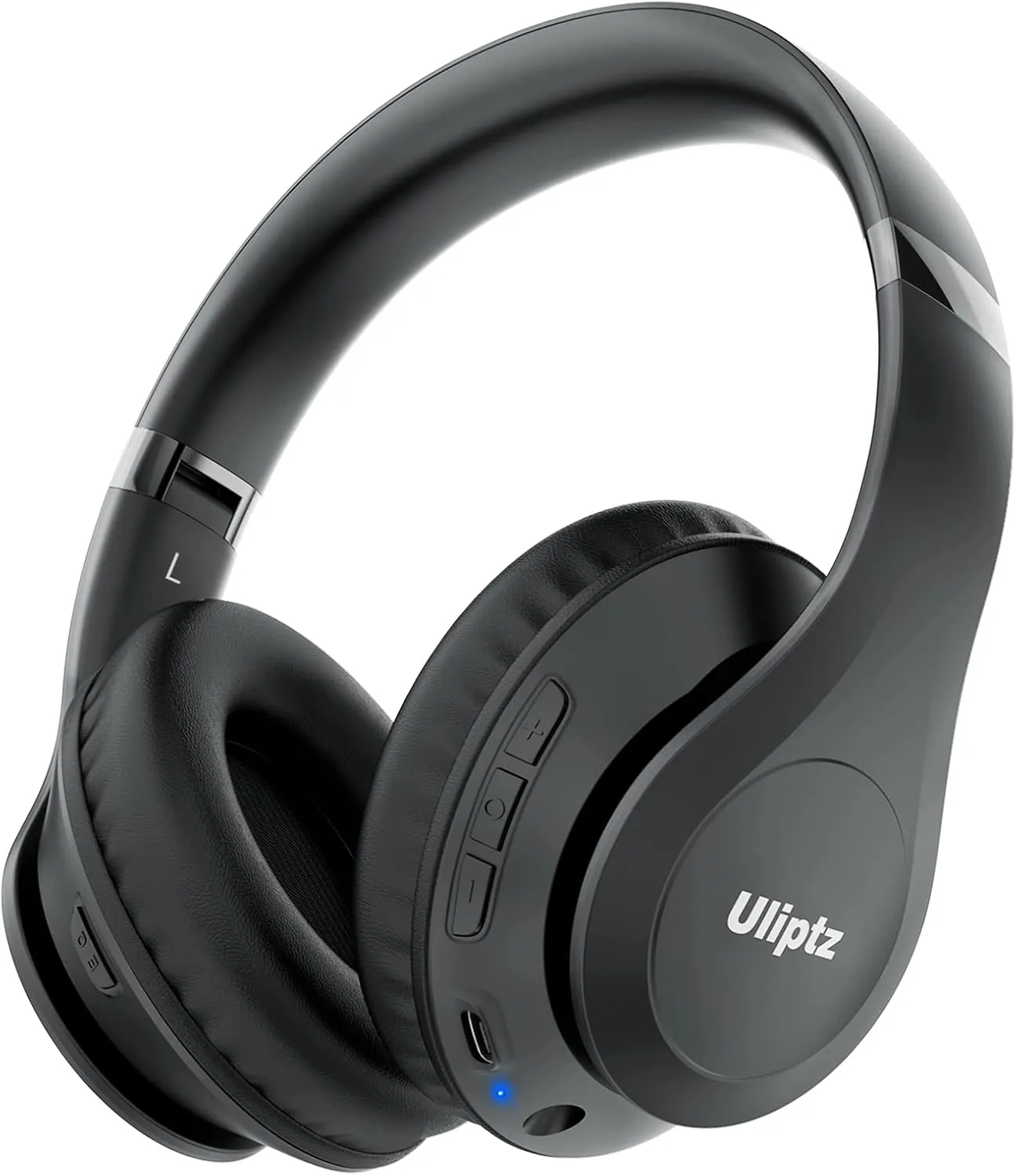 Uliptz Wireless Bluetooth Headphones, 65H Playtime, 6 EQ Sound Modes, HiFi Stereo Over Ear Headphones with Microphone, Foldable Lightweight Bluetooth 5.3 Headphone for Travel/Office/Cellphone/PC