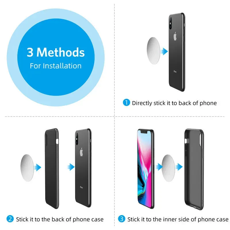 Universal Magnetic Metal Plate for Car Phone Holder