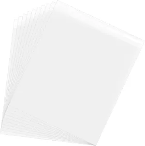 uxcell 21.3"x 17.7" Acid-Free Picture Sleeve, 60 Pack Crystal Clear Photo Sleeves Storage Bags Transparent Sealing Bag for 17.7"x 19.7" Art Prints, Pictures, Photos, Frame Mats Mattes