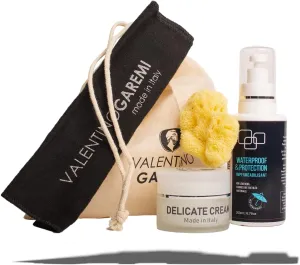 VALENTINO GAREMI Leather Garments Care Set – Ultimate Condition & Protection Kit – Weather Protect & Nourish Damaged Dry Designer Name Bags Purse Gloves Hat Jackets – Made in Italy