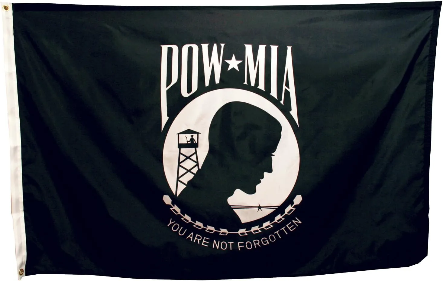 Valley Forge Flag 3-Foot by 5-Foot Nylon POW-MIA Seal on One Side