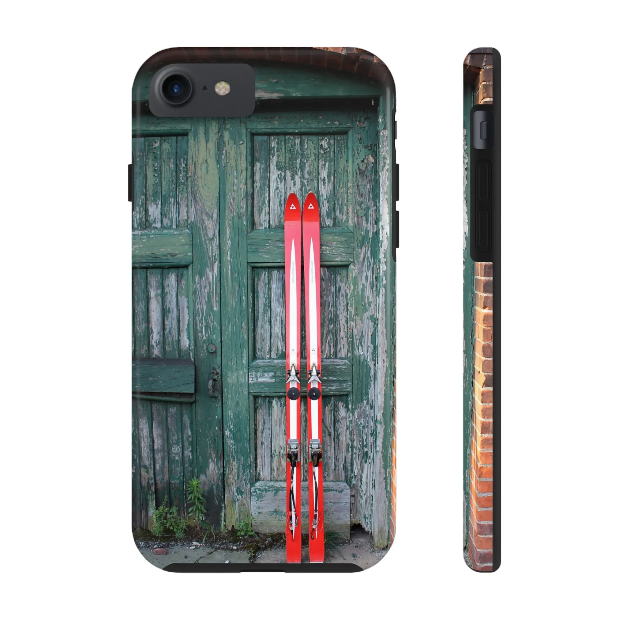 Vintage Red Skis - Tough Phone Case, Case-Mate