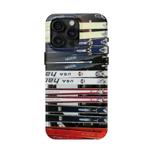 Vintage Skis - Tough Phone Case, Case-Mate
