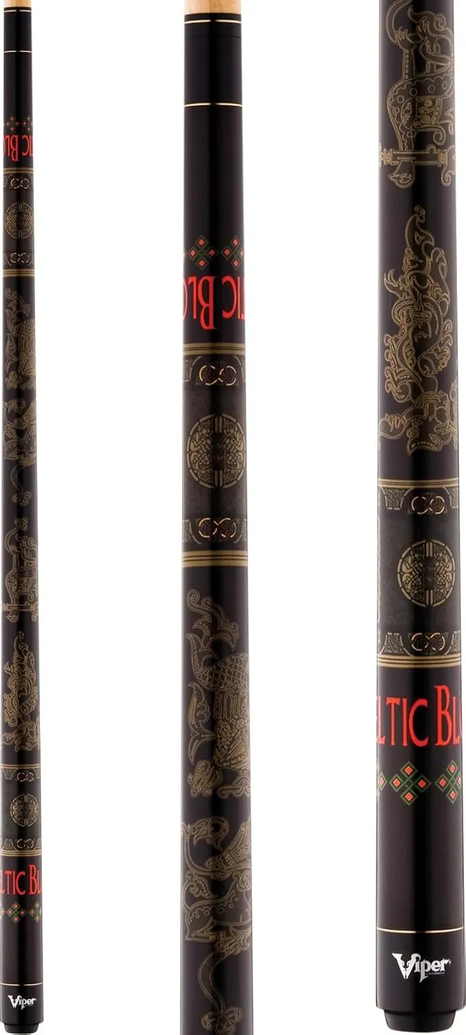 Viper Underground 58" 2-Piece Billiard/Pool Cue, Celtic Blood