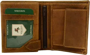 Visconti Hunter 708 Mens Coin & Id Holder Tri Fold Wallet