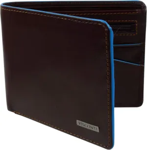 Visconti Leather Alps Range Men's Wallet, Brown, One Size, Classic