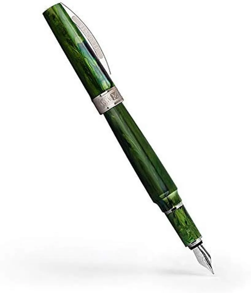 Visconti MIRAGE FOUNTAIN PEN EMERALD broad steel nib
