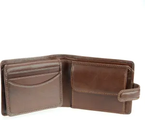 Visconti Tuscany 48 Secure RFID Blocking Genuine Leather ID Wallet (Tan)