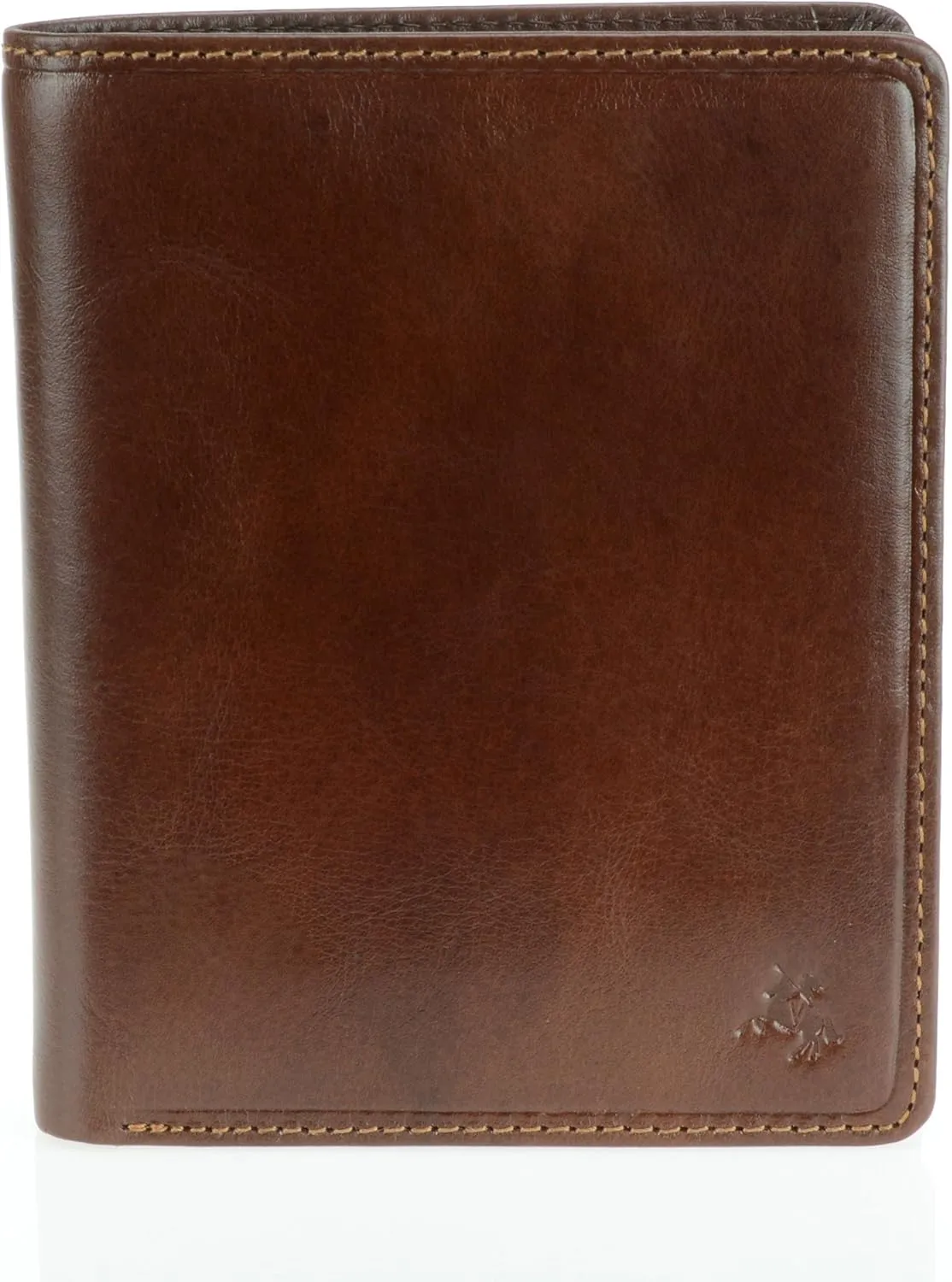 Visconti Tuscany 49 Secure RFID Blocking Genuine Leather Card Holder Wallet (Tan)