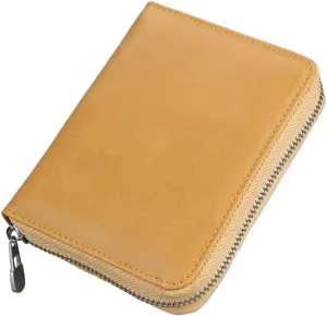 Wallet Purse,Coin Pocket, Genuine Leather Organ Card Case Women's Double-row Multi-card RFID Anti-magnetic Card Case Men's Card Holder Coin Purse (Color : D, Size : As shown in the picture) ( Color :