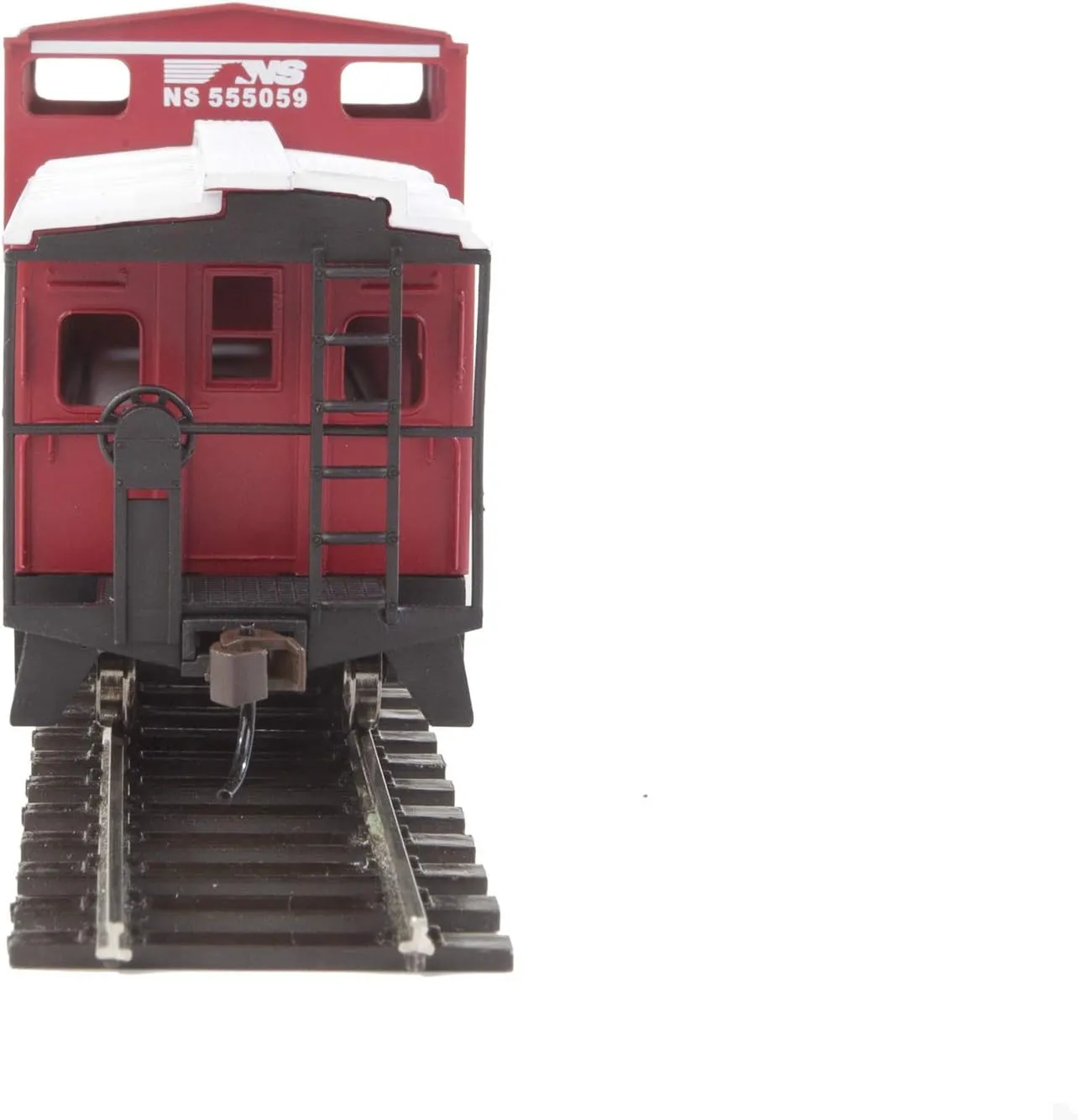 Walthers Trainline HO Scale Model Norfolk Southern Vision Caboose, Red/White