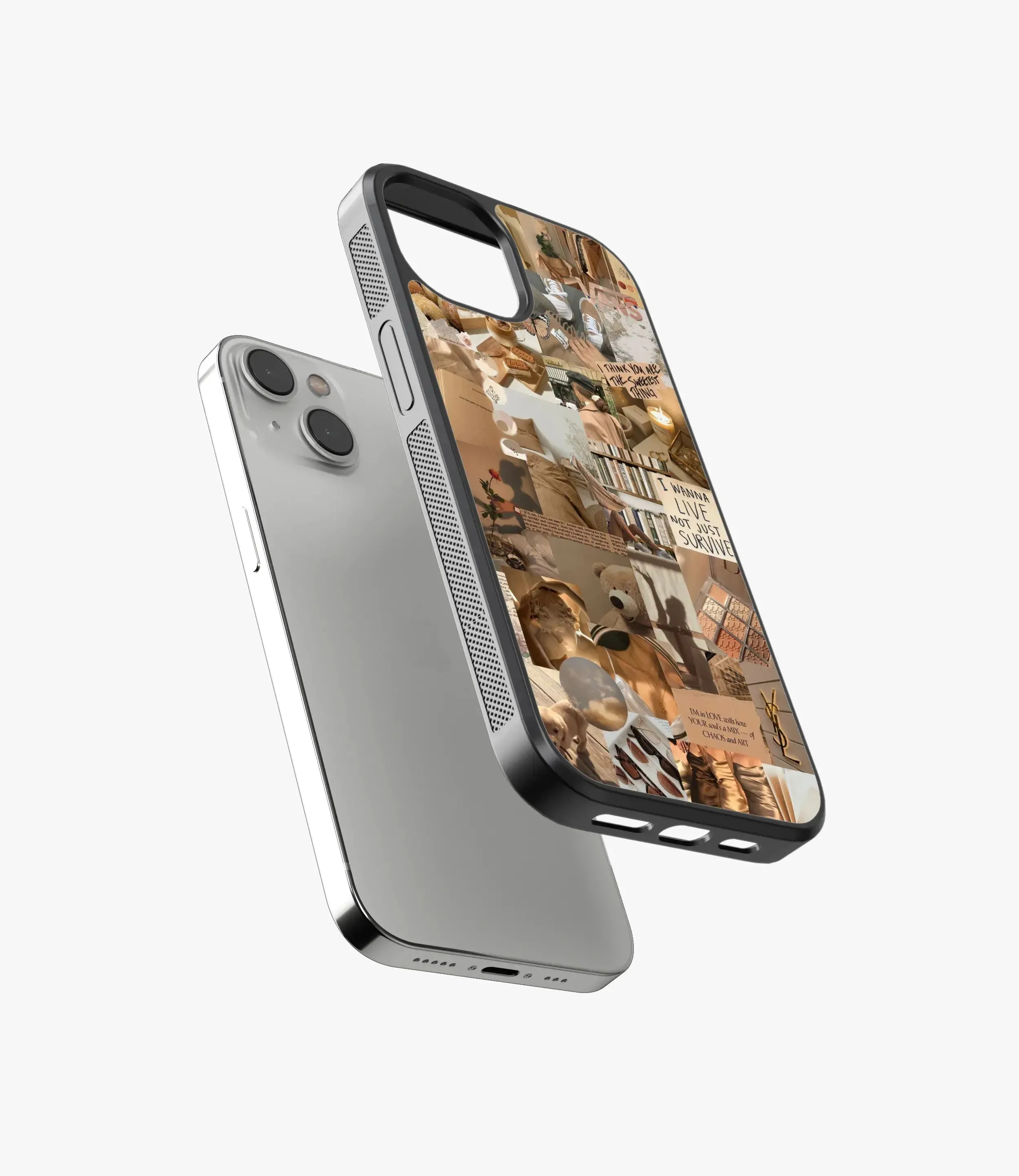 Wanna Live Aesthetic Glass Phone Case