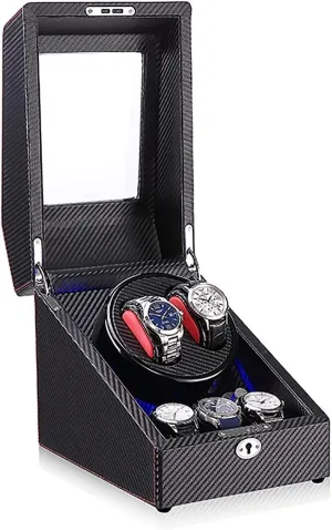 Watch Winders 3 2 Mechanical Watch Shaker LED Automatic Winding Box Household Mute Anti-Magnetic Electric Motor Box Watc