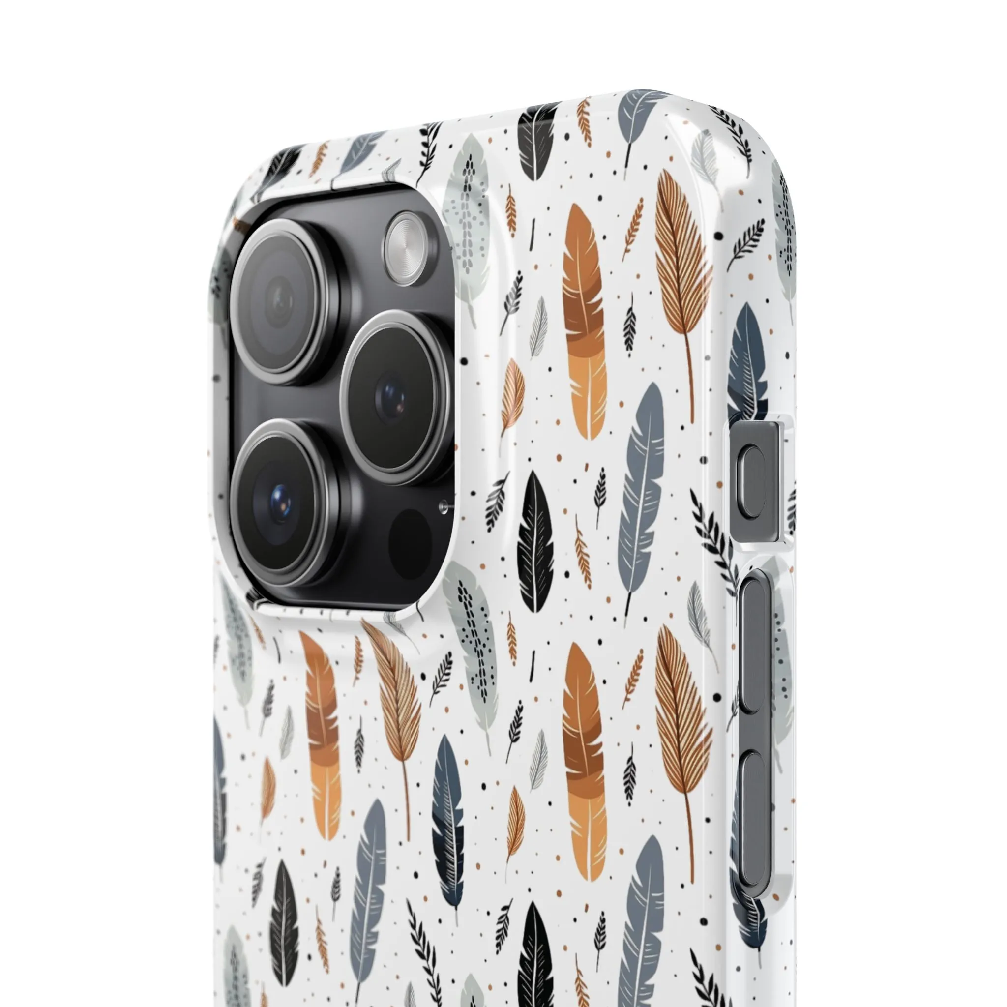Whispering Feathers Slim Phone Cases for iPhone and Samsung