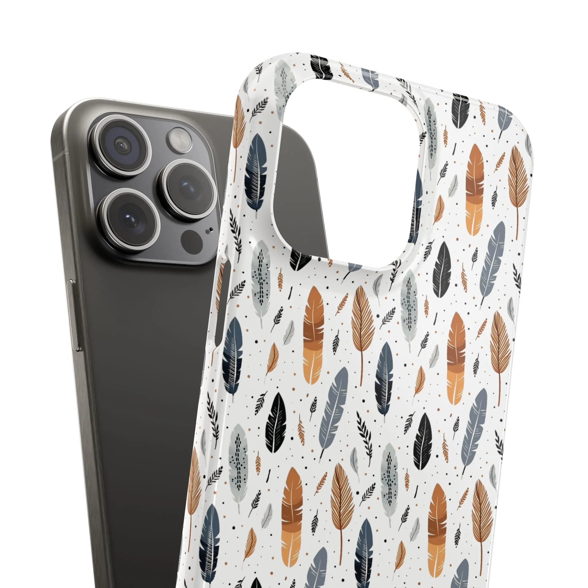Whispering Feathers Slim Phone Cases for iPhone and Samsung