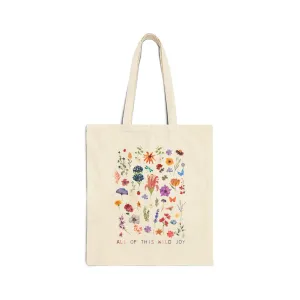 Wild Joy Cotton Canvas Tote Bag
