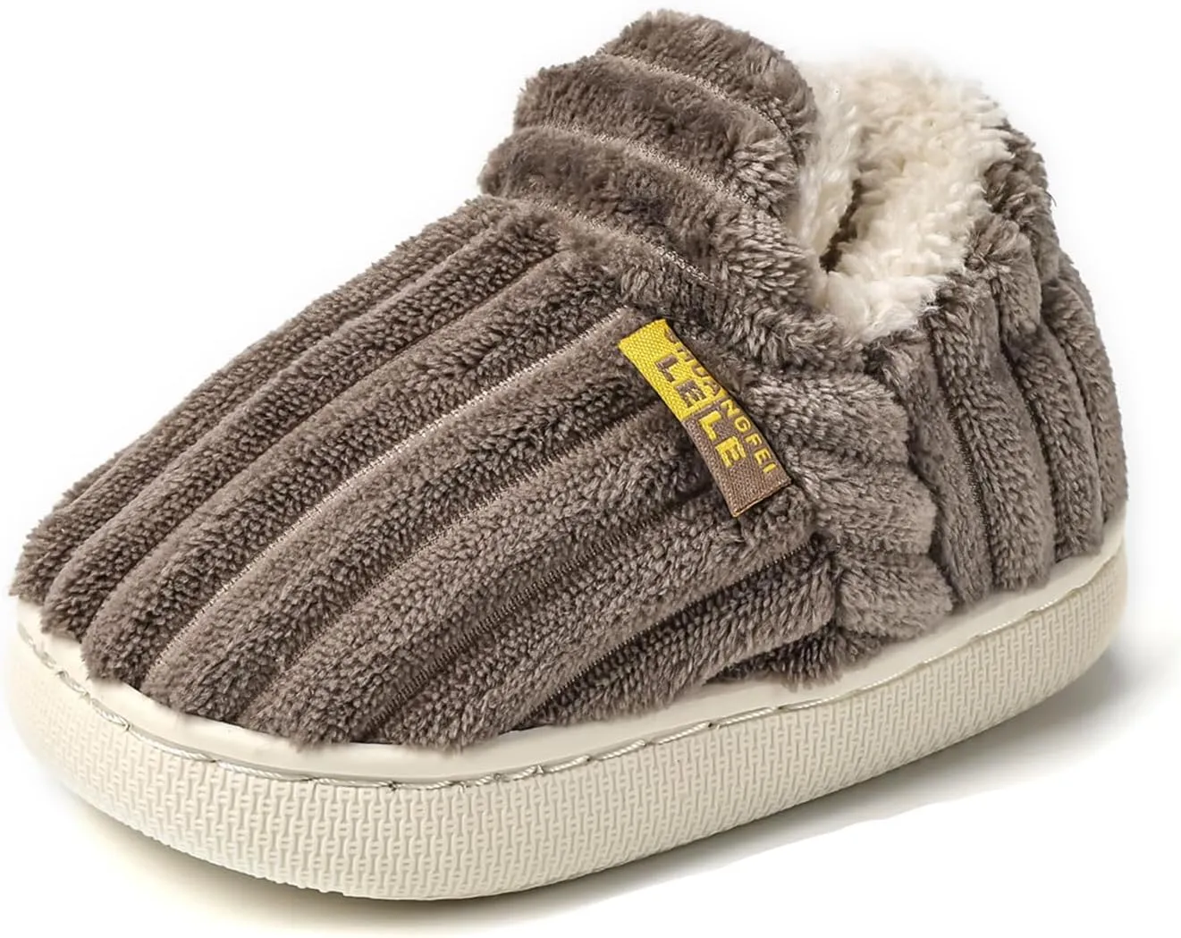 WILLFUN Unisex-Child Fleece Slippers Boys Girls Warm Winter Indoor/Outdoor Shoes for Little Kids