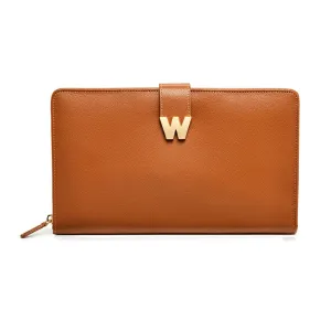 Wolf Cassandra Cognac Portfolio Jewellery Holder