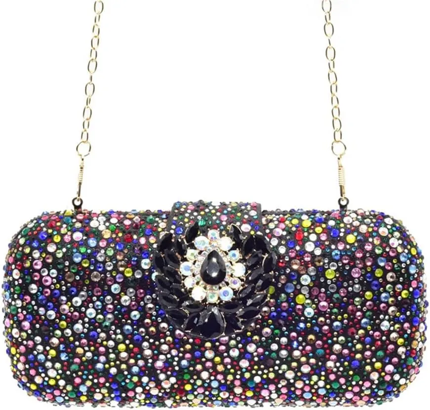 Women Nigerian Italian Shoes and Bags Set Decorated with Rhinestone African Luxury Shoe and Bag Matching Set