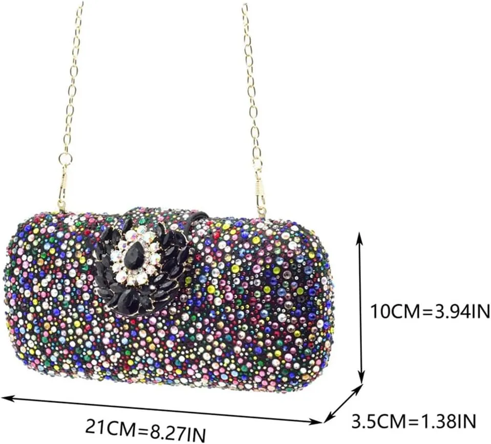 Women Nigerian Italian Shoes and Bags Set Decorated with Rhinestone African Luxury Shoe and Bag Matching Set
