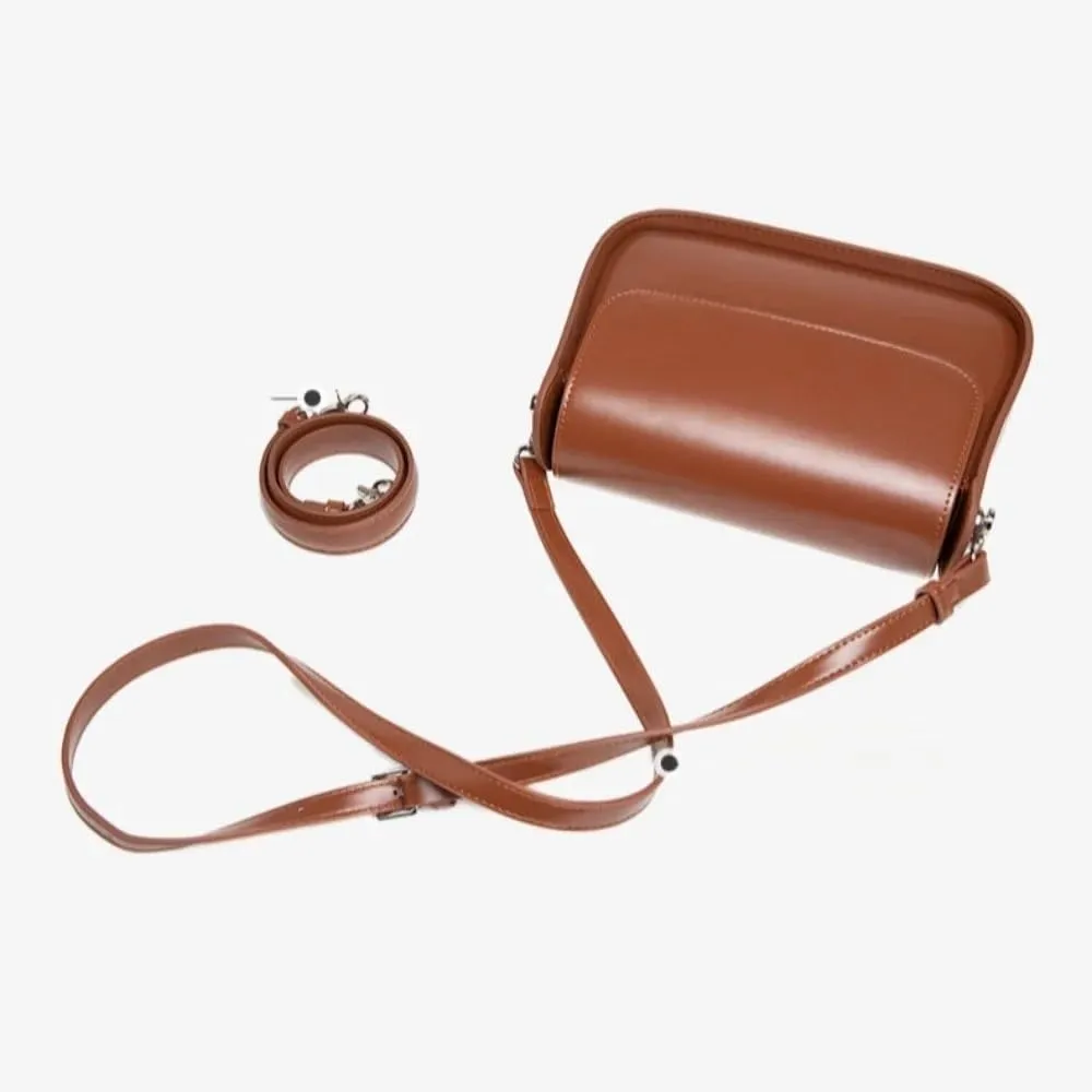 Women Shoulder Bags, PU Leather Storage Bag Women's Retro Small Square Bag Versatile Portable Crossbody Bag