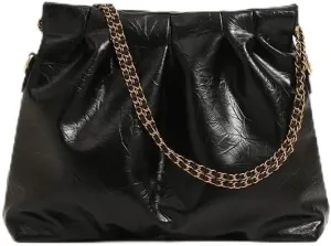Women Shoulder Bags, Women's Wrinkle Chain Handbag Shoulder Bag Crossbody Bag