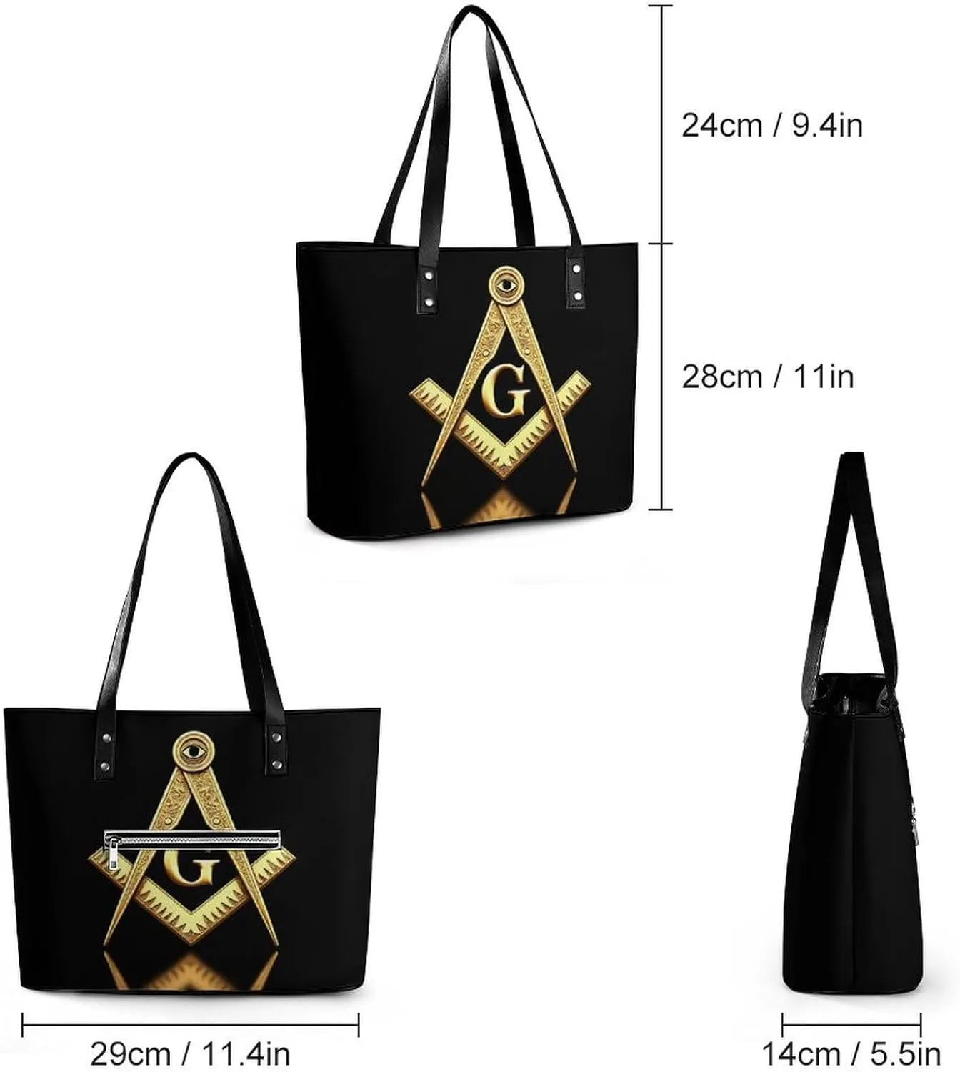 Women's Fashion Tote Bag Shoulder Bucket Bag oft Leather Handbag
