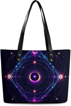 Women's Leather Handbag Commuter Bag Large Work Tote Bag With Zipper