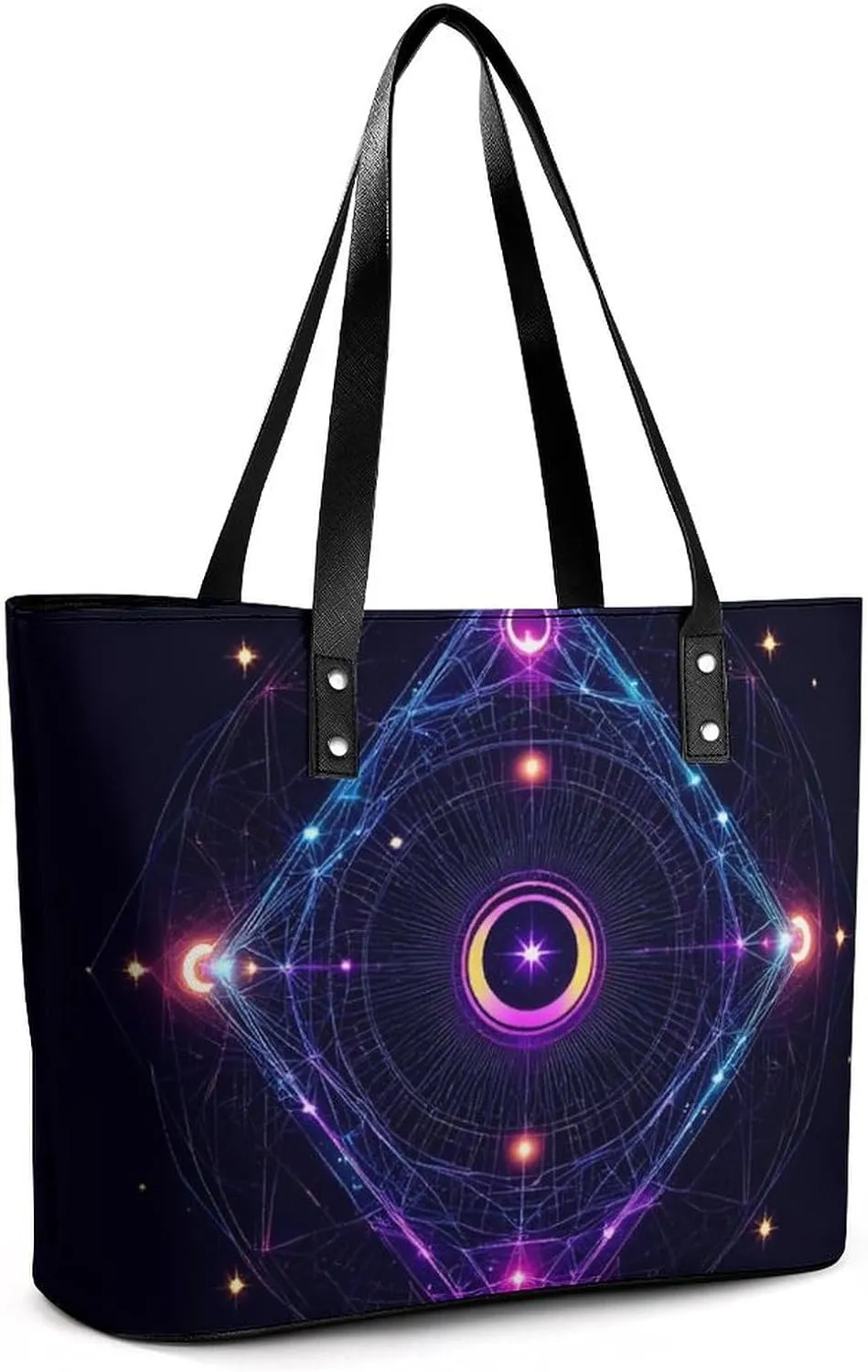 Women's Leather Handbag Commuter Bag Large Work Tote Bag With Zipper