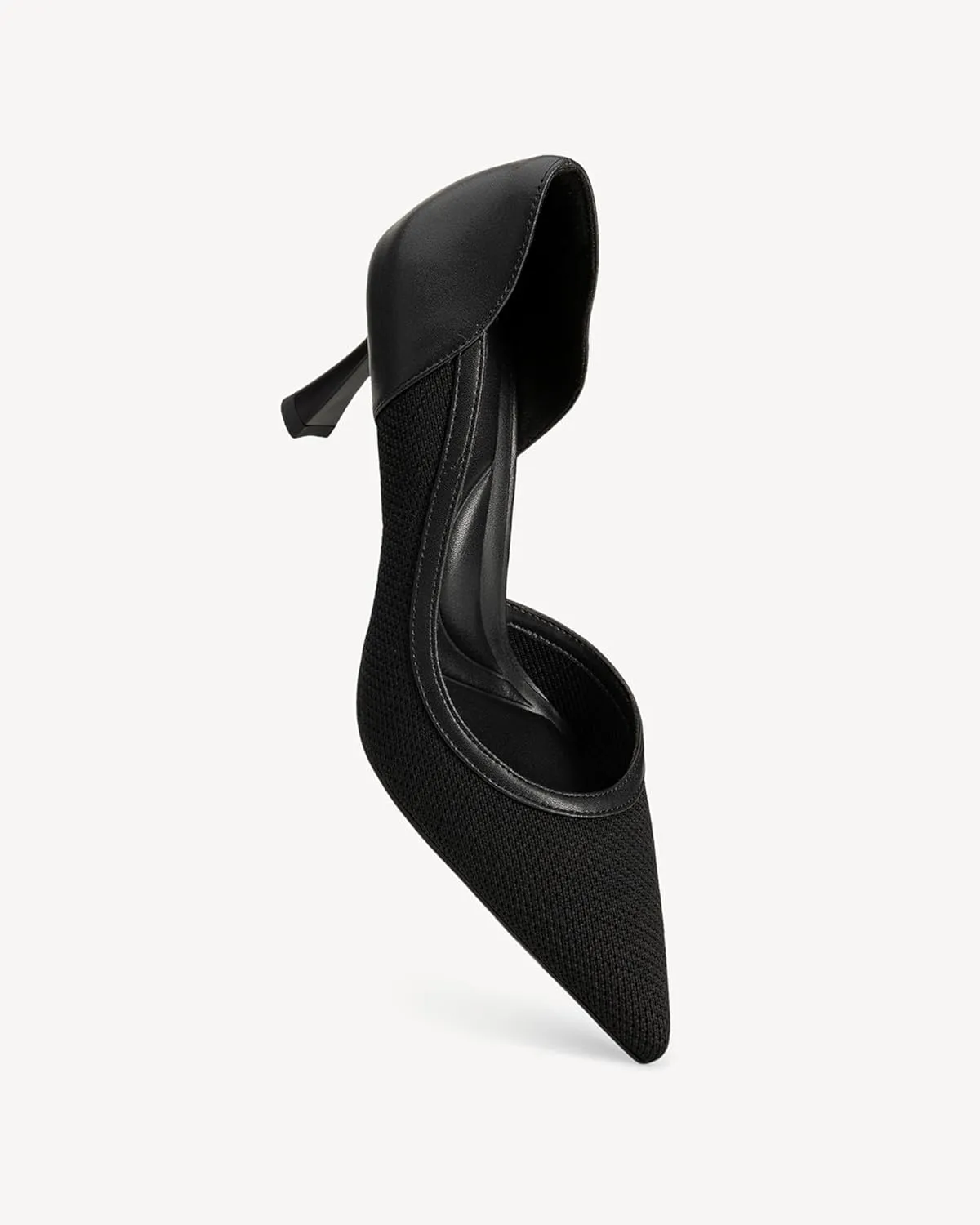 Women's Pointed Toe Kitten Heel Pumps - 2.9 Inch Low Closed Toe Dress Shoes for Wedding, Party, Comfortable Work Pumps