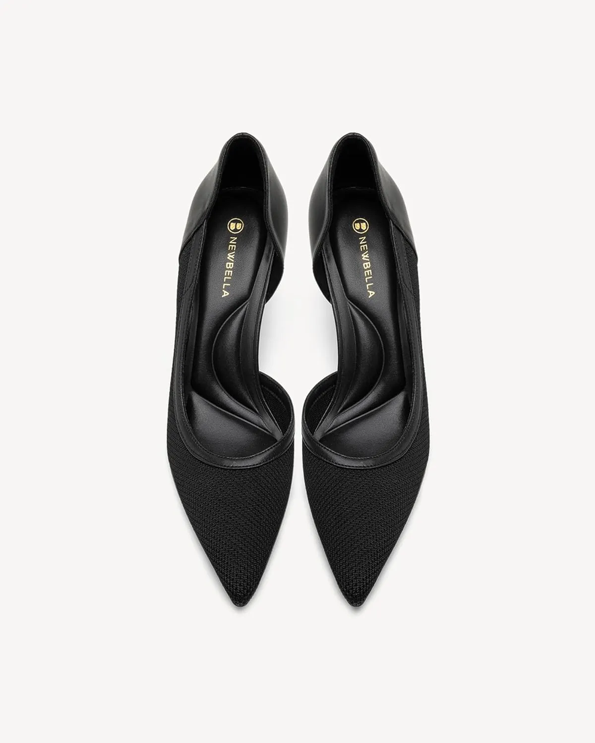 Women's Pointed Toe Kitten Heel Pumps - 2.9 Inch Low Closed Toe Dress Shoes for Wedding, Party, Comfortable Work Pumps