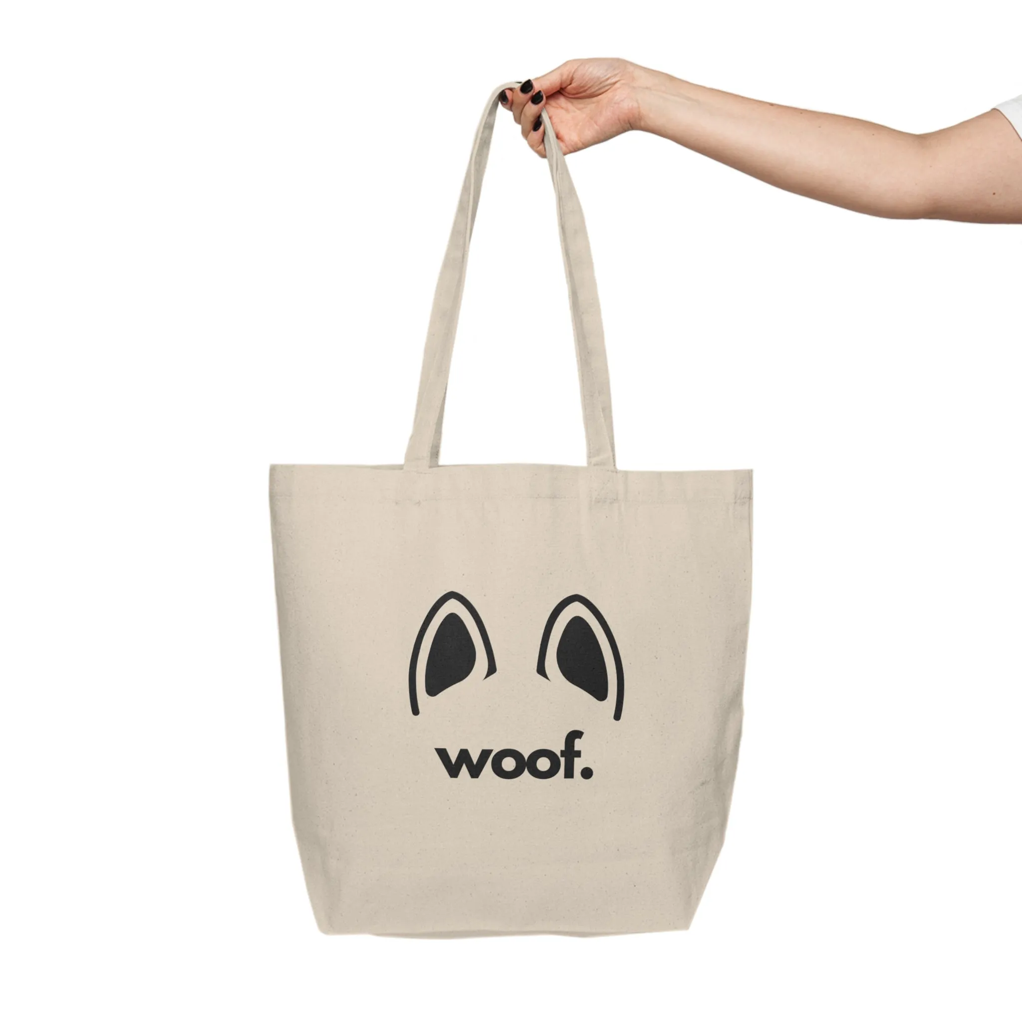 “Woof” Canvas Tote
