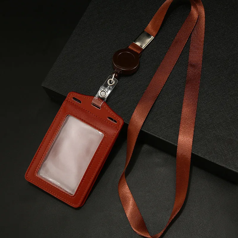 Work Name Tag Retractable Lanyard Airport Card Holder