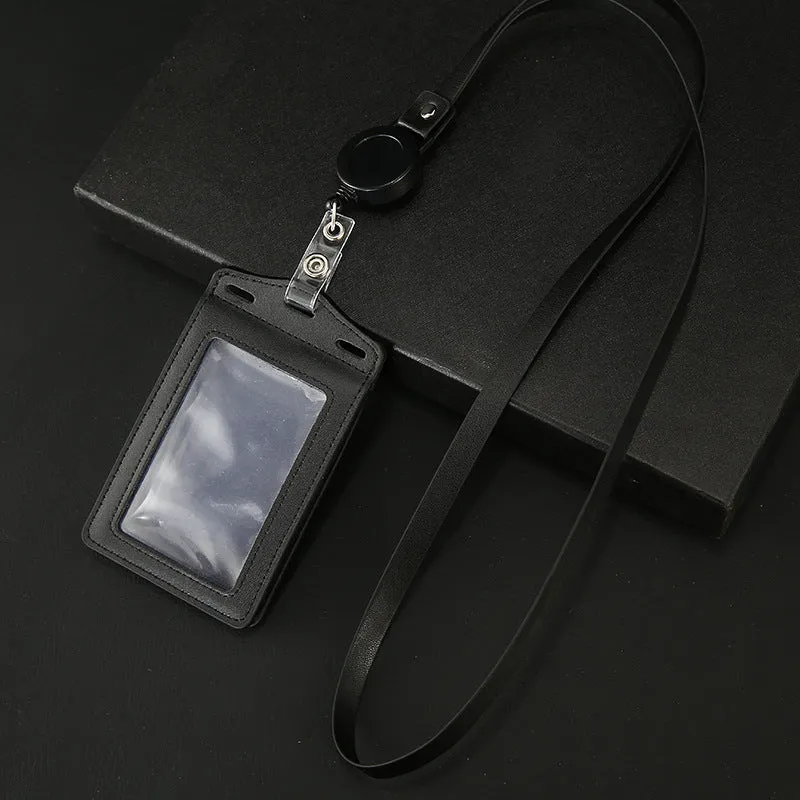 Work Name Tag Retractable Lanyard Airport Card Holder