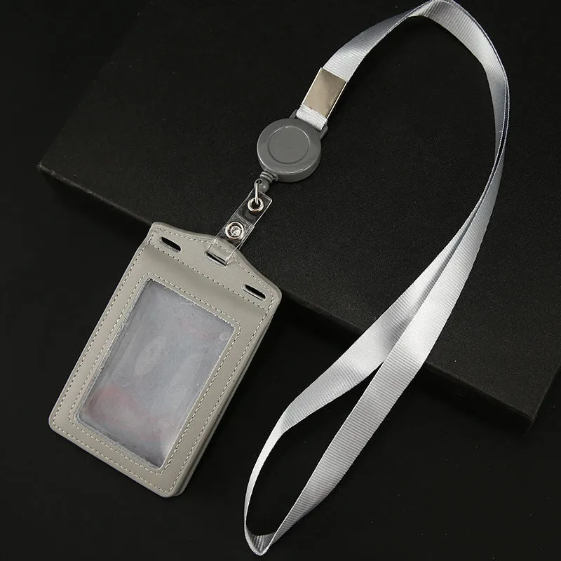 Work Name Tag Retractable Lanyard Airport Card Holder