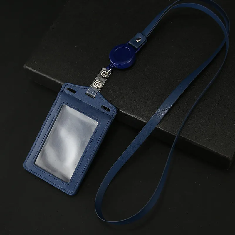 Work Name Tag Retractable Lanyard Airport Card Holder