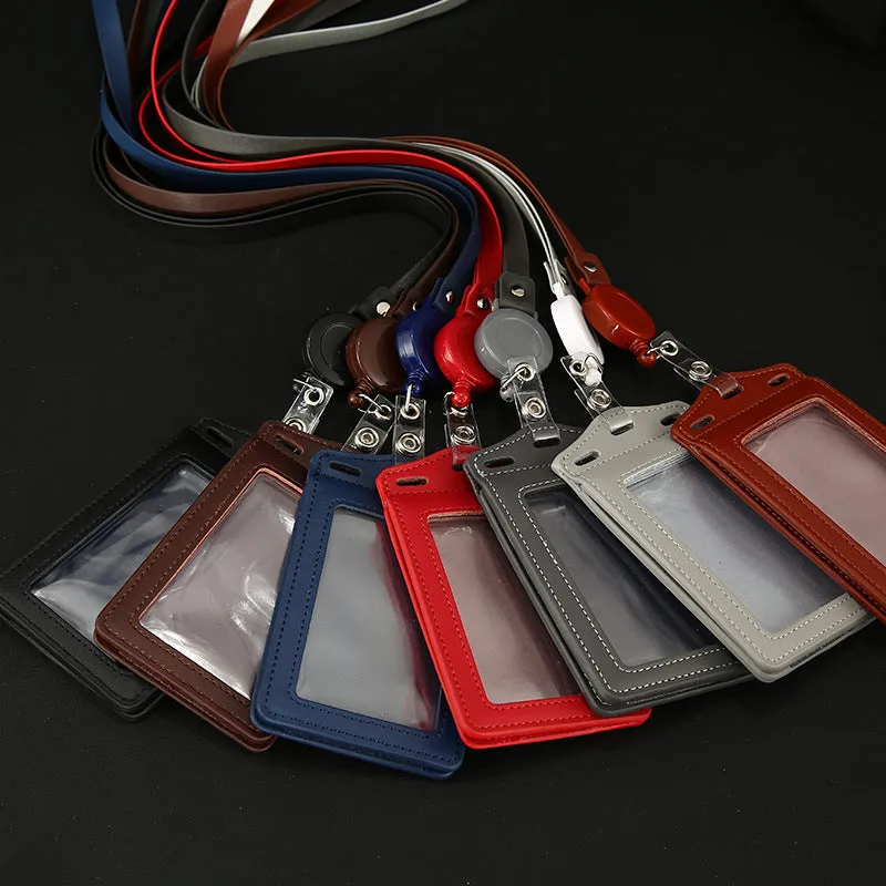 Work Name Tag Retractable Lanyard Airport Card Holder