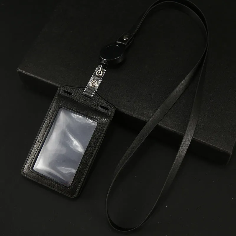 Work Name Tag Retractable Lanyard Airport Card Holder