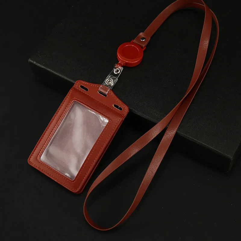 Work Name Tag Retractable Lanyard Airport Card Holder