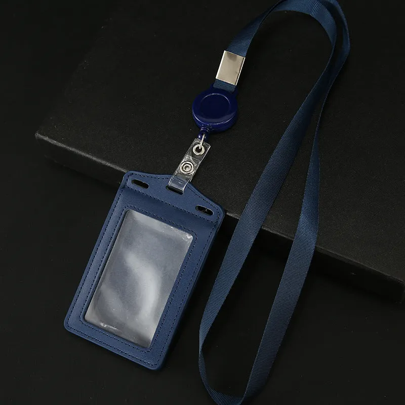 Work Name Tag Retractable Lanyard Airport Card Holder