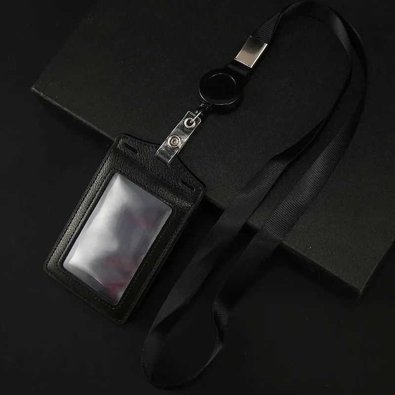 Work Name Tag Retractable Lanyard Airport Card Holder