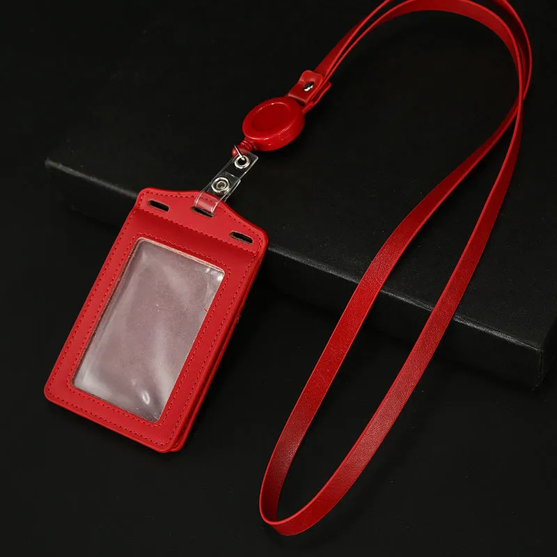Work Name Tag Retractable Lanyard Airport Card Holder